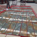 Exquisite Design Iran Golden Blue Onyx Marble Tiles